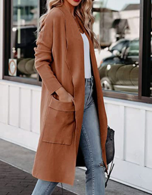 Load image into Gallery viewer, Open Front Dropped Shoulder Outerwear
