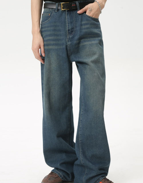 Load image into Gallery viewer, Men's Mid Rise Straight Leg Jeans
