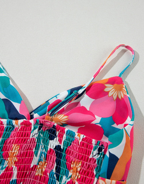 Load image into Gallery viewer, Printed V-Neck Maxi Cami Dress
