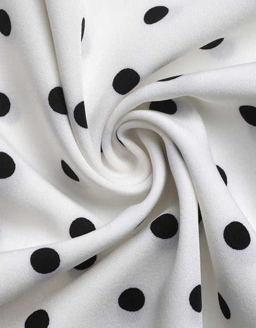 Load image into Gallery viewer, Perfee Bow Front Polka Dot Sleeveless Midi Dress

