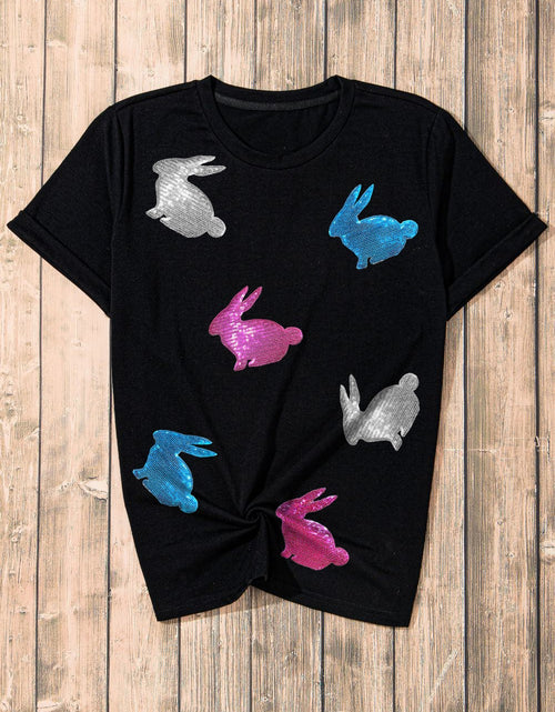 Load image into Gallery viewer, Easter Bunny Round Neck T-Shirt
