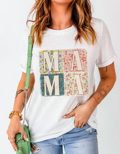 Load image into Gallery viewer, MAMA Round Neck Short Sleeve T-Shirt
