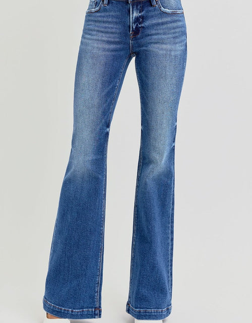 Load image into Gallery viewer, RISEN Full Size Low Rise Flare Jeans with Pockets

