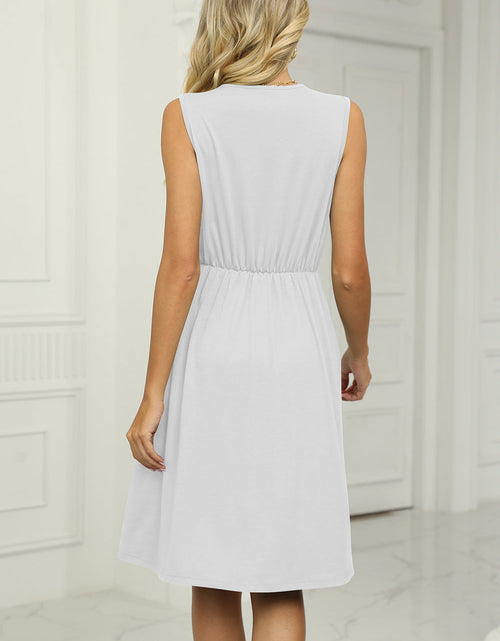 Load image into Gallery viewer, Pocketed V-Neck Wide Strap Dress
