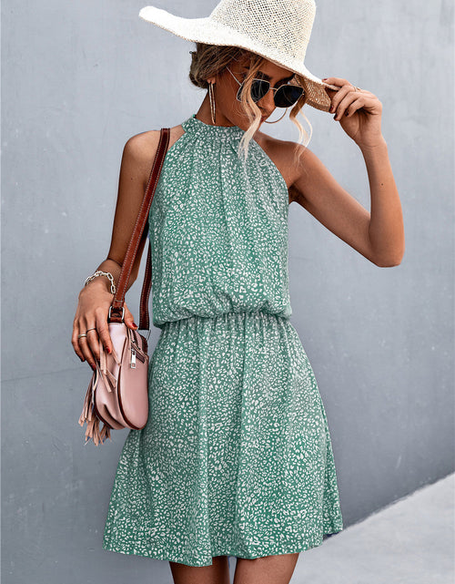 Load image into Gallery viewer, Floral Tied Sleeveless Mini Dress
