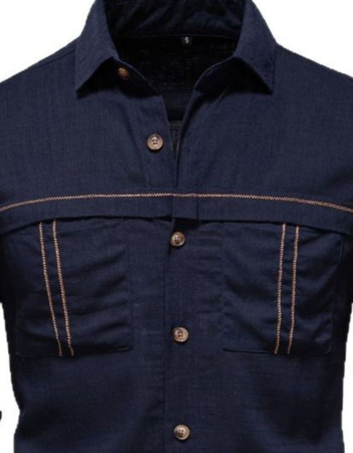 Load image into Gallery viewer, Men's Button Down Collared Neck Shirt

