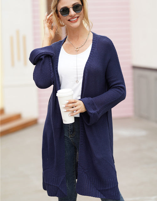Load image into Gallery viewer, Open Front Long Sleeve Cardigan
