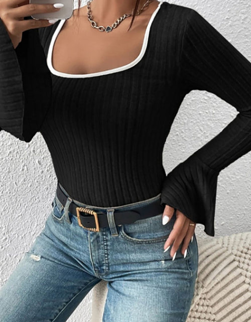 Load image into Gallery viewer, Scoop Neck Long Sleeve T-Shirt

