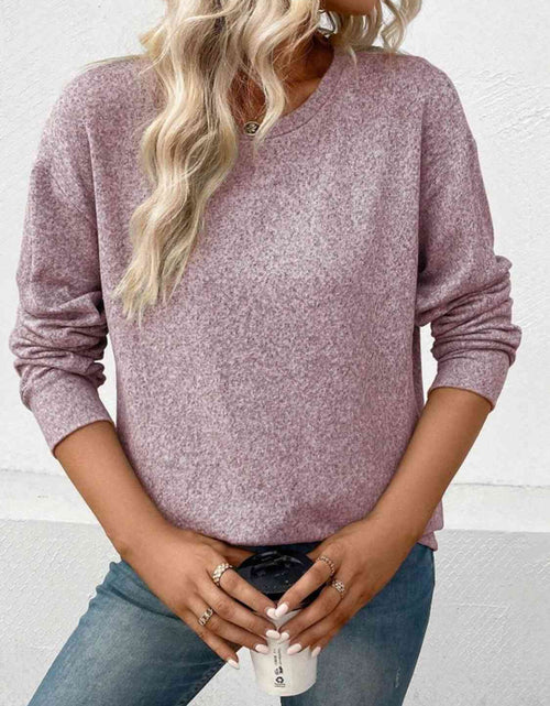 Load image into Gallery viewer, Round Neck Long Sleeve T-Shirt
