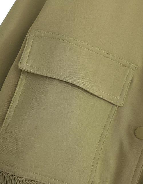 Load image into Gallery viewer, Pocketed Snap Down Baseball Collar Jacket
