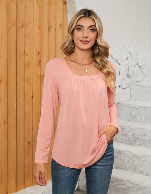 Load image into Gallery viewer, Square Neck Long Sleeve T-Shirt
