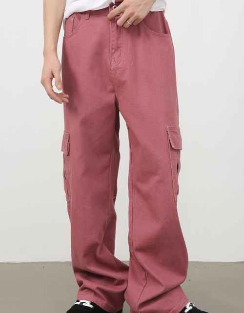 Load image into Gallery viewer, Men's Mid Rise Jeans with Cargo Pockets
