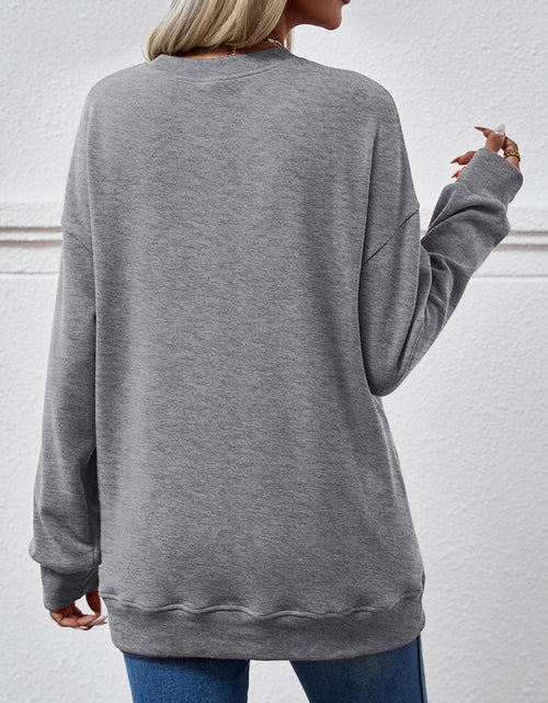 Load image into Gallery viewer, Dropped Shoulder Sweatshirt with Pockets
