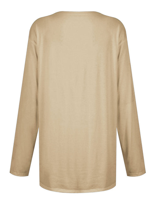 Load image into Gallery viewer, Full Size Pocketed Round Neck Long Sleeve T-Shirt
