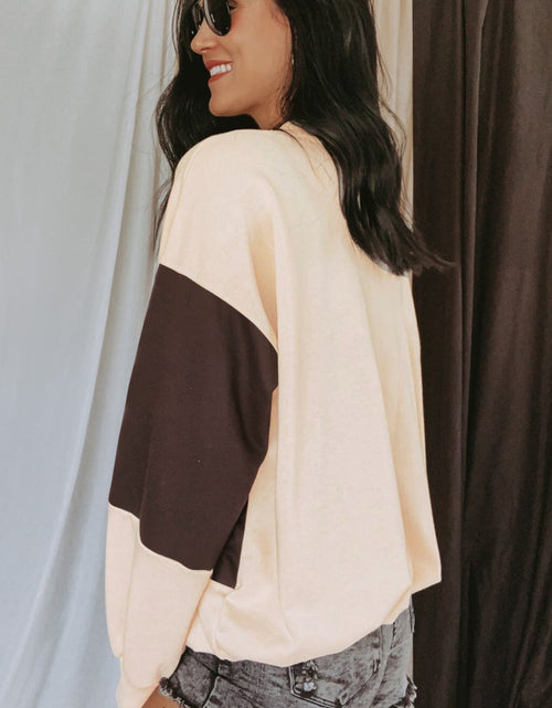 Load image into Gallery viewer, Round Neck Long Sleeve Sweatshirt
