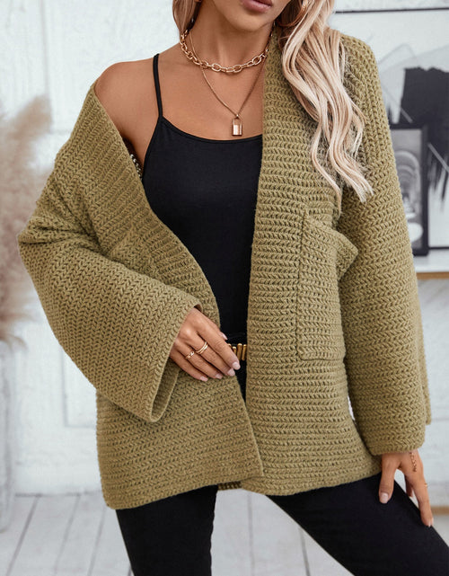 Load image into Gallery viewer, Open Front Long Sleeve Cardigan
