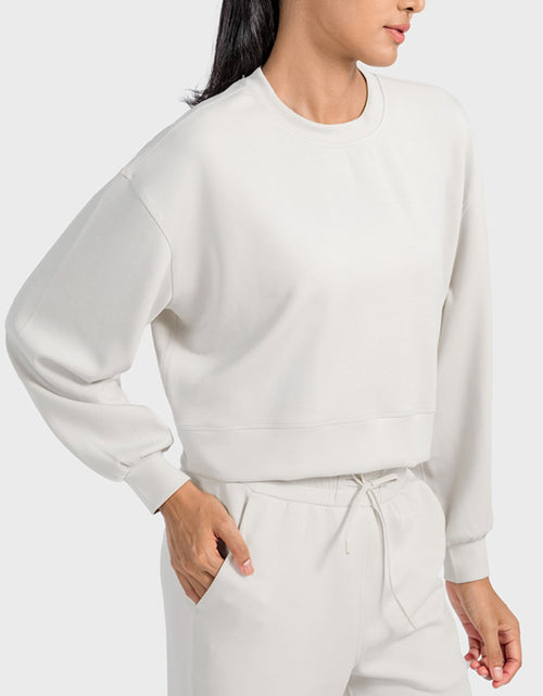 Load image into Gallery viewer, Millennia Round Neck Drop Shoulder Sports Top
