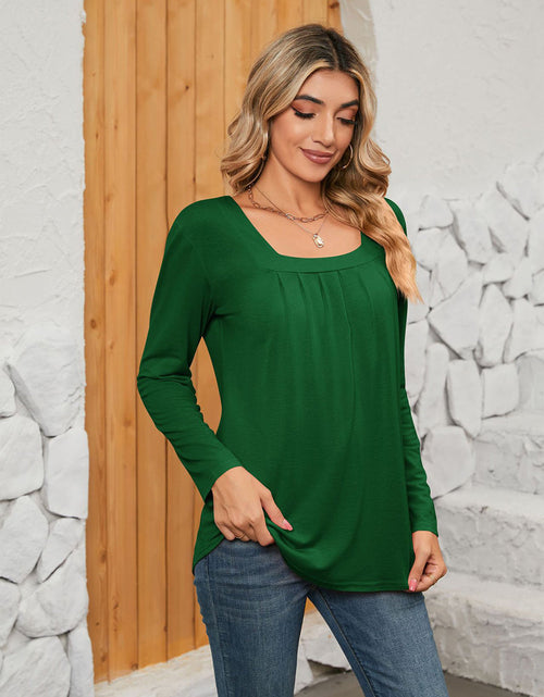 Load image into Gallery viewer, Square Neck Long Sleeve T-Shirt
