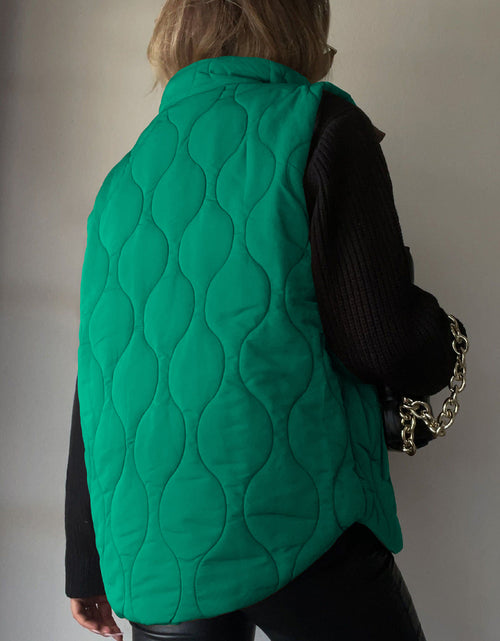Load image into Gallery viewer, Collared Neck Vest with Pockets
