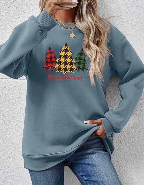 Load image into Gallery viewer, MERRY CHRISTMAS Dropped Shoulder Sweatshirt
