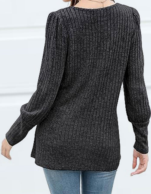 Load image into Gallery viewer, Decorative Button Square Neck Top
