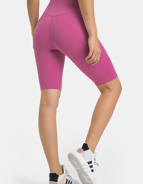 Load image into Gallery viewer, Millennia High Waist Biker Shorts with Pockets

