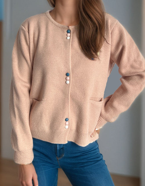 Load image into Gallery viewer, Button Down Long Sleeve Cardigan with Pockets
