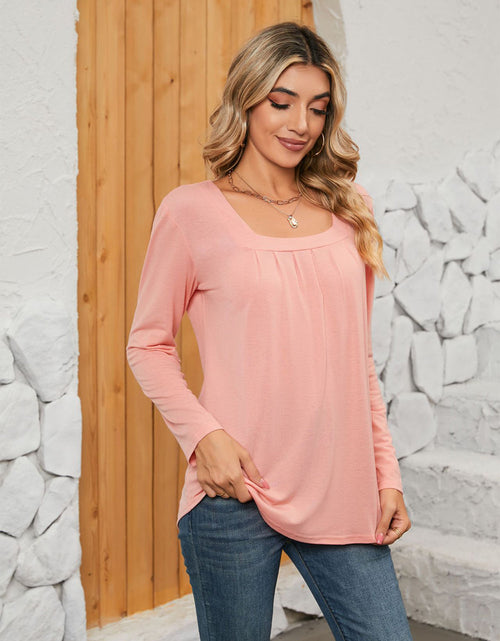 Load image into Gallery viewer, Square Neck Long Sleeve T-Shirt
