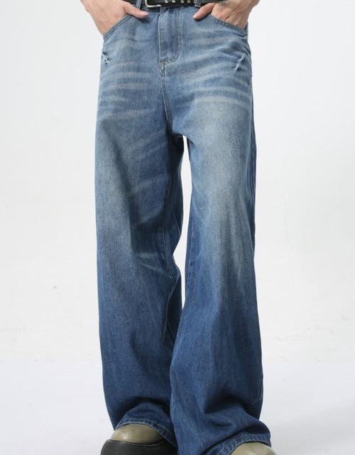 Load image into Gallery viewer, Wide Leg Men's Jeans with Pockets
