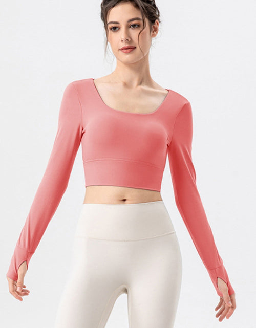 Load image into Gallery viewer, Square Neck Crisscross Active T-Shirt
