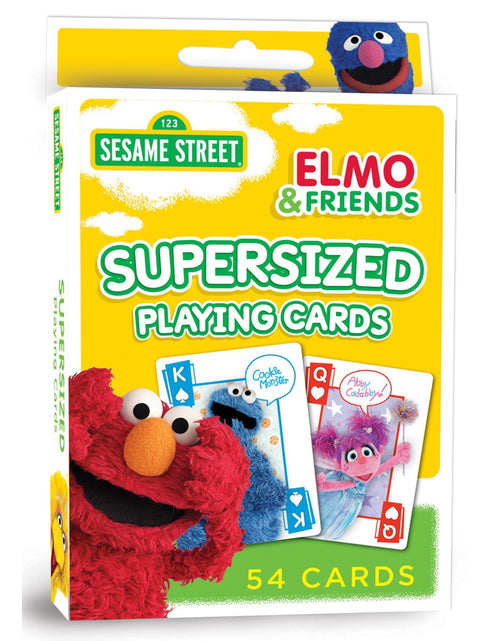 Load image into Gallery viewer, Sesame Street - Elmo &amp; Friends Jumbo Playing Cards by MasterPieces Puzzle Company INC
