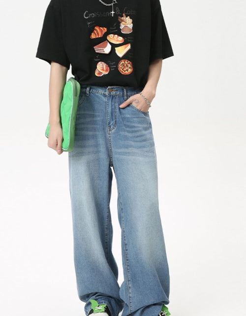 Load image into Gallery viewer, Men's Washed Straight Jeans
