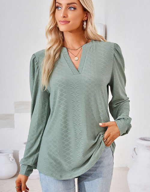 Load image into Gallery viewer, Notched Long Sleeve T-Shirt
