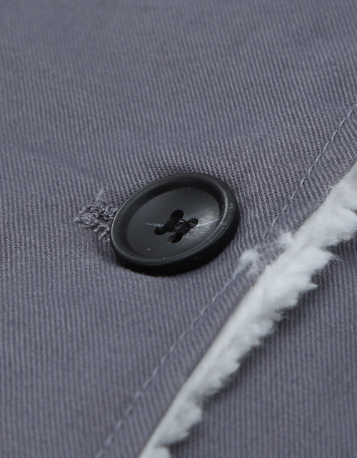 Load image into Gallery viewer, Pocketed Button Up Collared Neck Coat
