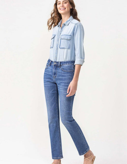Load image into Gallery viewer, Lovervet Full Size Maggie Midrise Slim Ankle Straight Jeans
