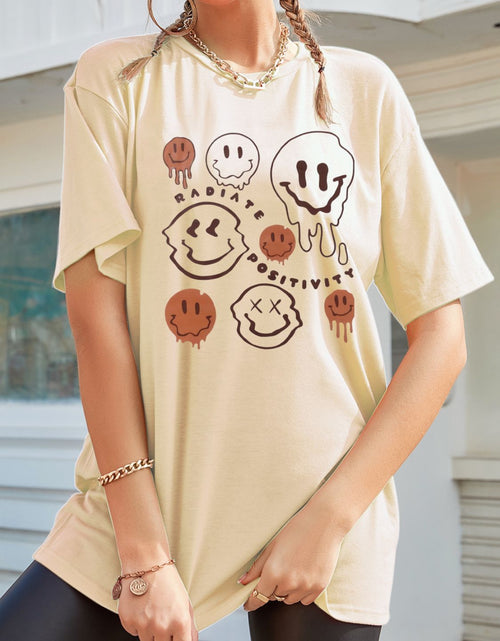 Load image into Gallery viewer, Graphic Round Neck Half Sleeve T-Shirt
