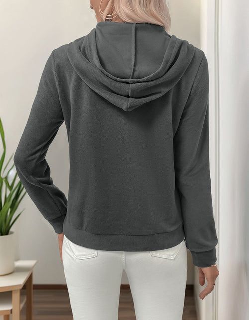Load image into Gallery viewer, Perfee Pearl Butterfly Long Sleeve Hoodie

