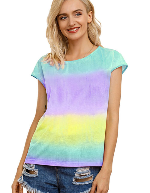 Load image into Gallery viewer, Ivy Lane Tie Dye Round Neck Short Sleeve Tee
