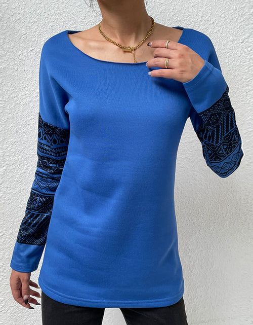 Load image into Gallery viewer, Shiny Printed Drop Shoulder Tunic Top
