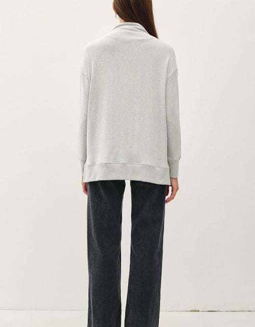 Load image into Gallery viewer, Be Cool Side Slit Mock Neck Long Sleeve Tunic Top
