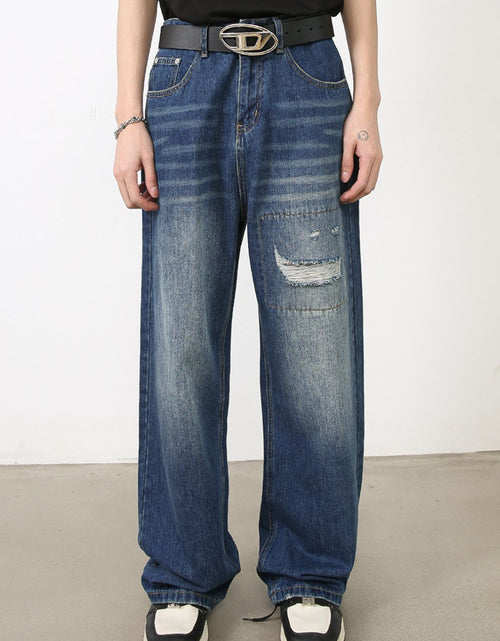 Load image into Gallery viewer, Men's Distressed Jeans with Pockets
