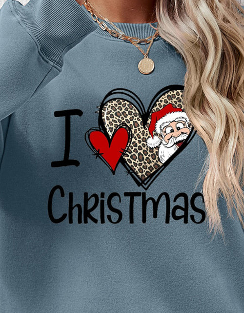 Load image into Gallery viewer, CHRISTMAS Graphic Round Neck Sweatshirt
