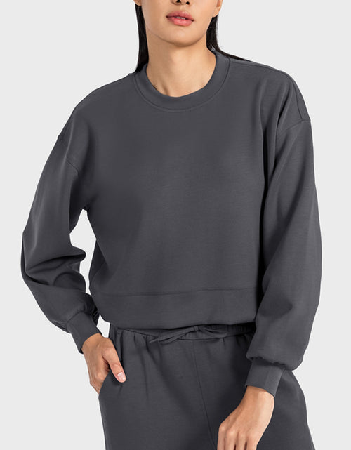 Load image into Gallery viewer, Millennia Round Neck Drop Shoulder Sports Top
