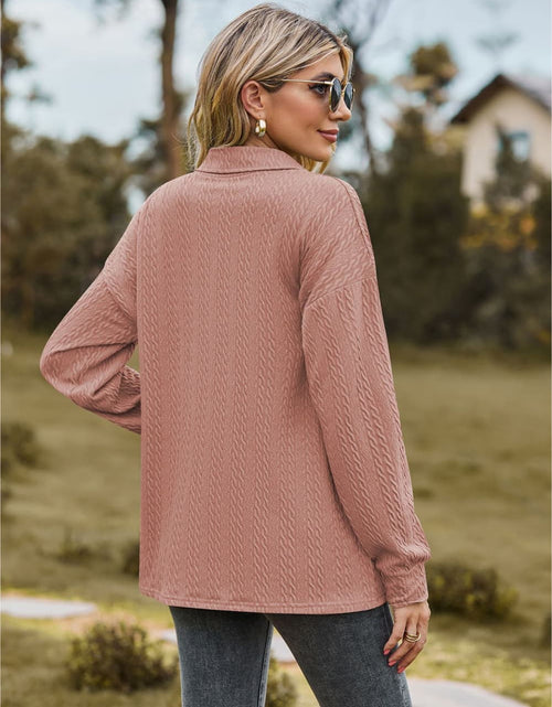 Load image into Gallery viewer, Collared Neck Long Sleeve Blouse
