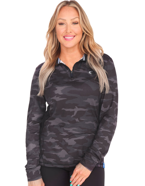 Load image into Gallery viewer, Women's Camo Monterey Quarter Zip
