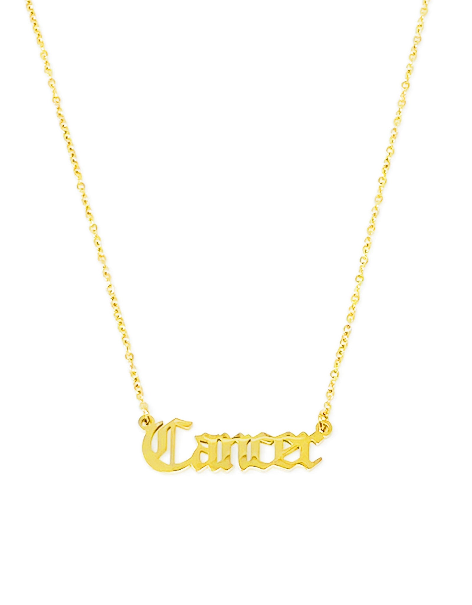 Old English Zodiac Necklace by Ellisonyoung.com