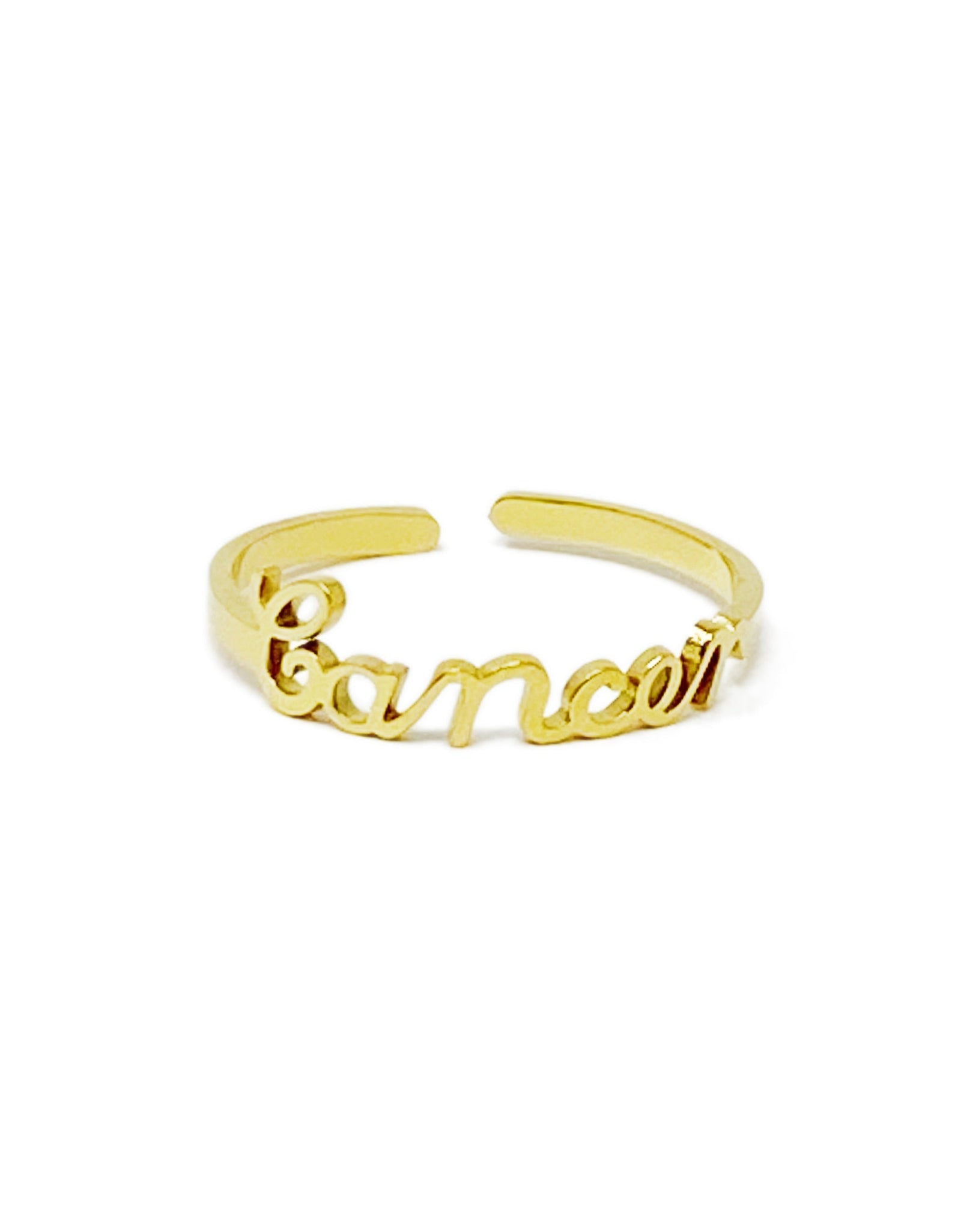 Scripted Zodiac Ring by Ellisonyoung.com