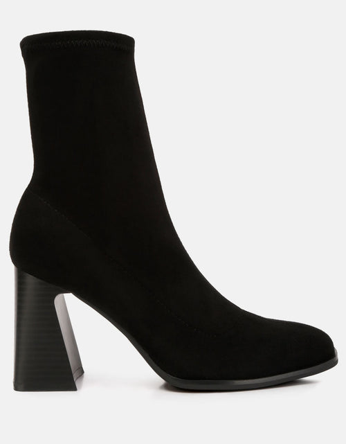 Load image into Gallery viewer, candid high ankle flared block heel boots by London Rag
