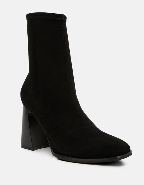 Load image into Gallery viewer, candid high ankle flared block heel boots by London Rag
