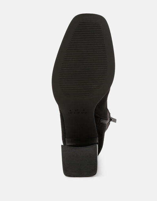 Load image into Gallery viewer, candid high ankle flared block heel boots by London Rag
